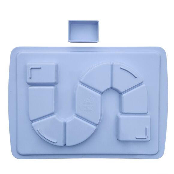 Fred Dinner Winner Tray Kid’s Plate Fairytale Unicorn Path Game Style - Complete - Picture 9 of 10